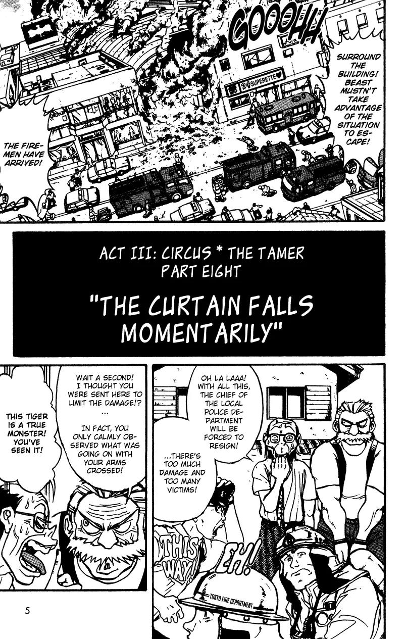 Karakuri Circus Chapter 47 page 4 - Chapter 47: The Curtain Falls Momentarily - Act 3: Circus * The Tamer