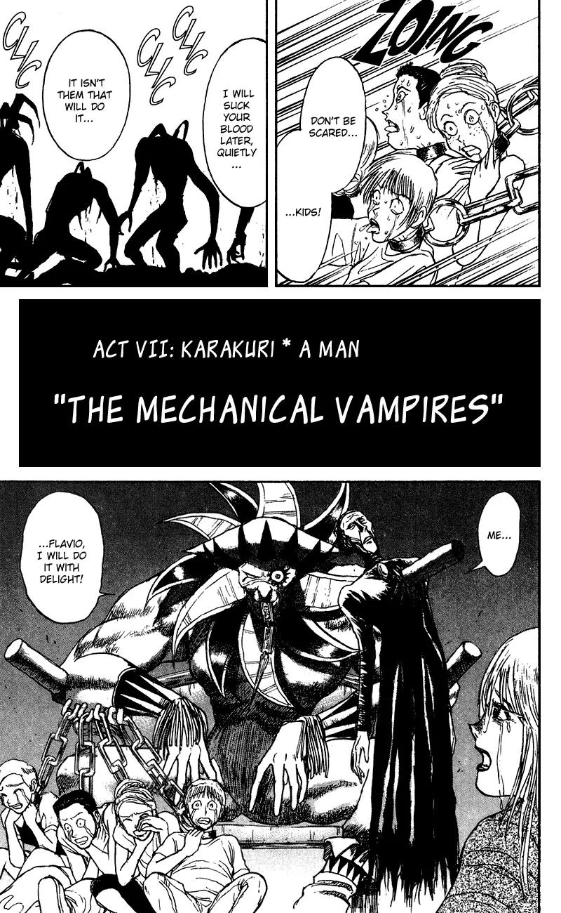 Karakuri Circus Chapter 69 page 4 - Chapter 69: The Mechanical Vampires - Act 7: Karakuri * A Man