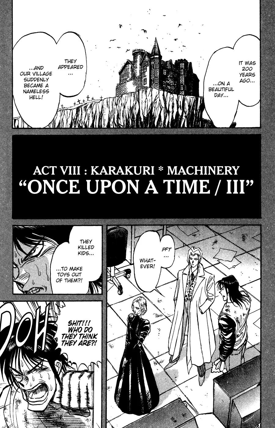 Karakuri Circus Chapter 79 page 2 - Chapter 79: Once Upon A Time / III - Act 8: Karakuri * Machinery