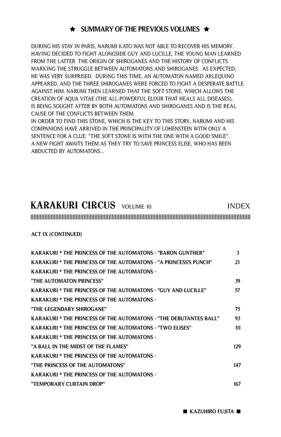 Karakuri Circus Chapter 87 page 4 - Chapter 87: Baron Gunther - Act 9: Karakuri * The Princess Of The Automatons