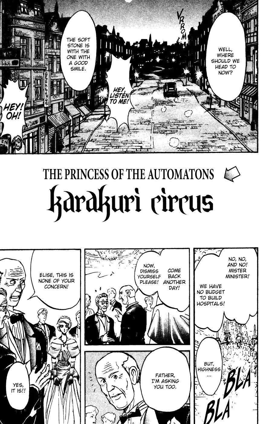 Karakuri Circus Chapter 96 page 18 - Chapter 96: Temporary Curtain Drop - Act 9: Karakuri * The Princess Of The Automatons