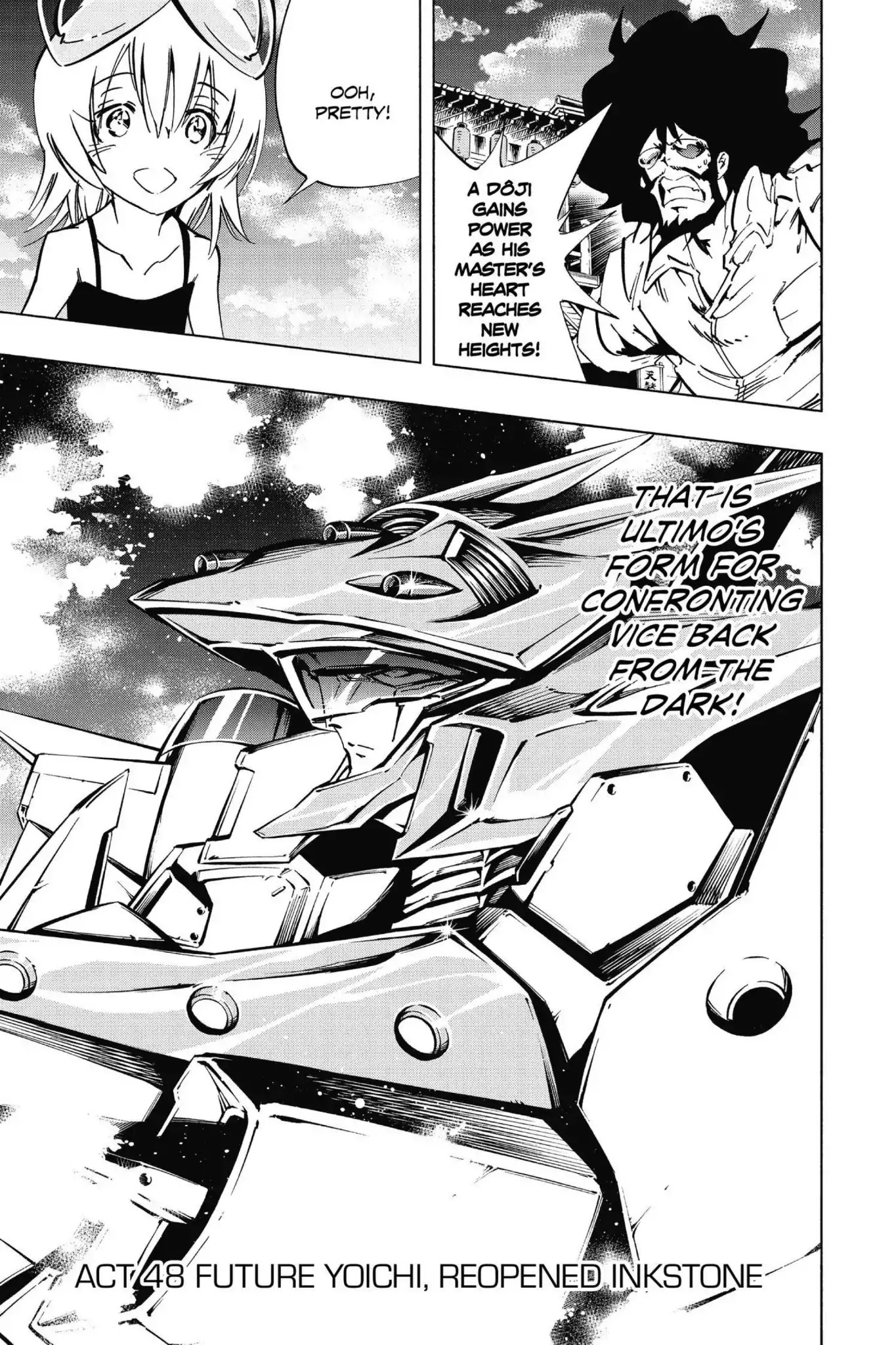 Karakuridouji Ultimo Chapter 48 page 1 - Chapter 48: Vol.11 ACT 48: Future Yoichi, Reopened Inkstone