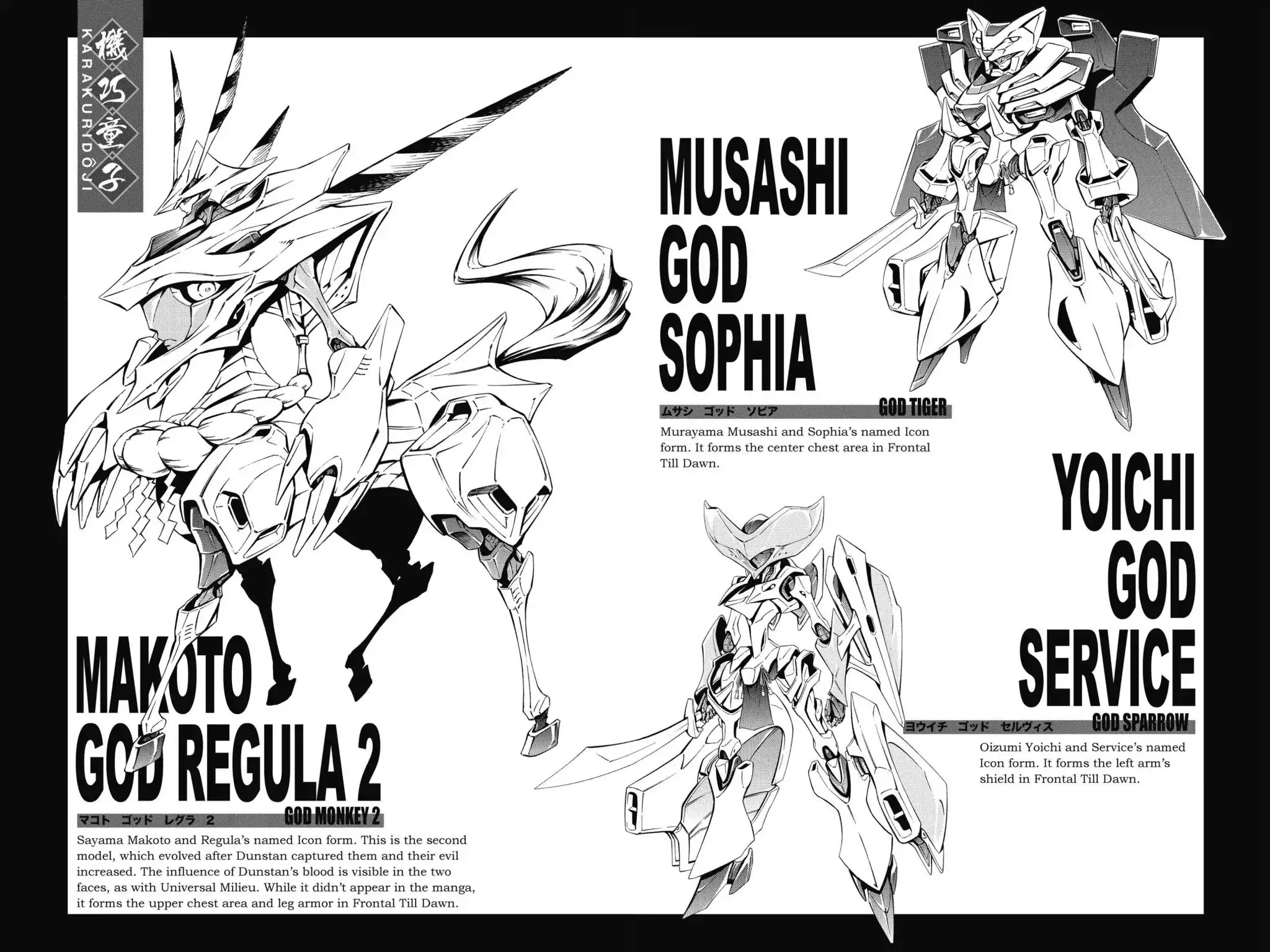 Karakuridouji Ultimo Chapter 51.5 page 4 - Chapter 51.5: Vol.12 BONUS MATERIAL: Karakuri Illustrated Profiles