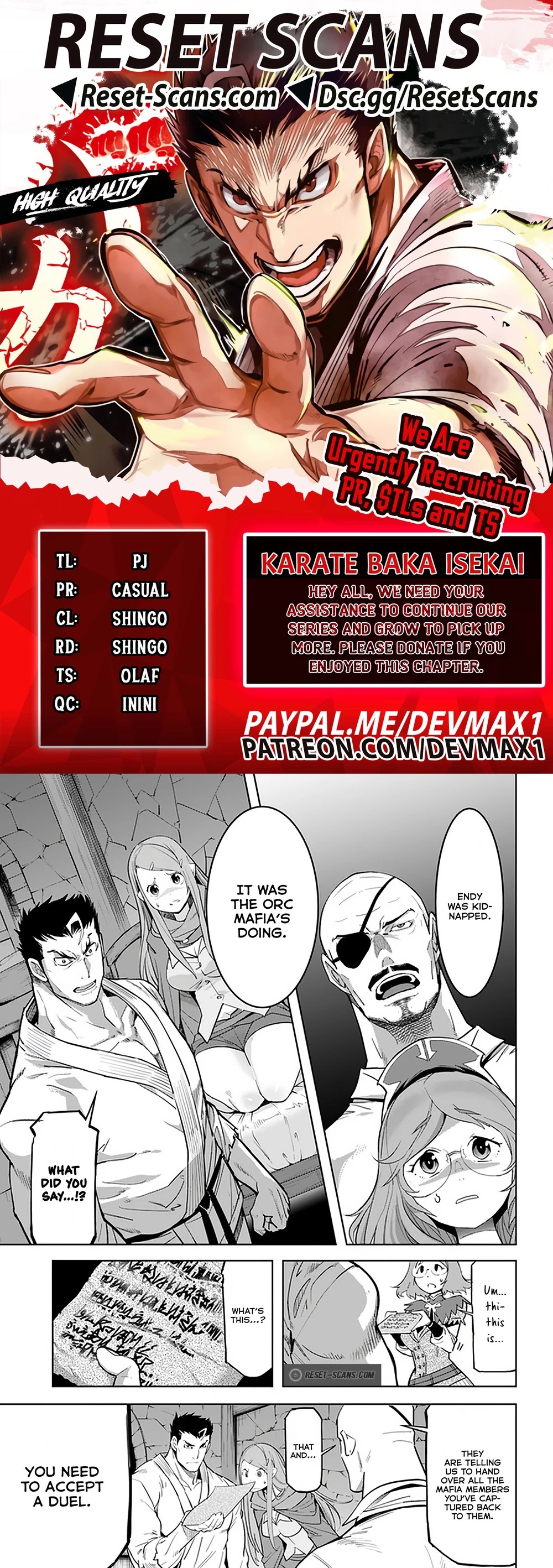 Karate Baka in Different World Chapter 18.1 page 1 - Chapter 18.1