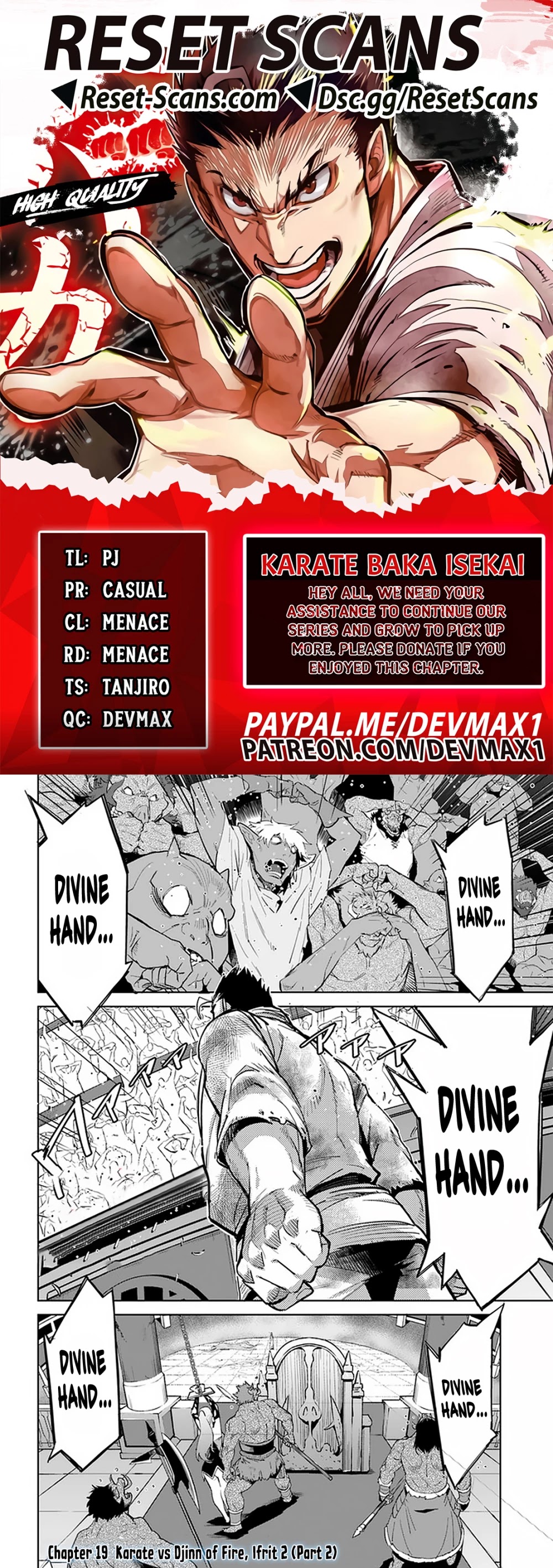 Karate Baka in Different World Chapter 19.2 page 1 - Chapter 19.2