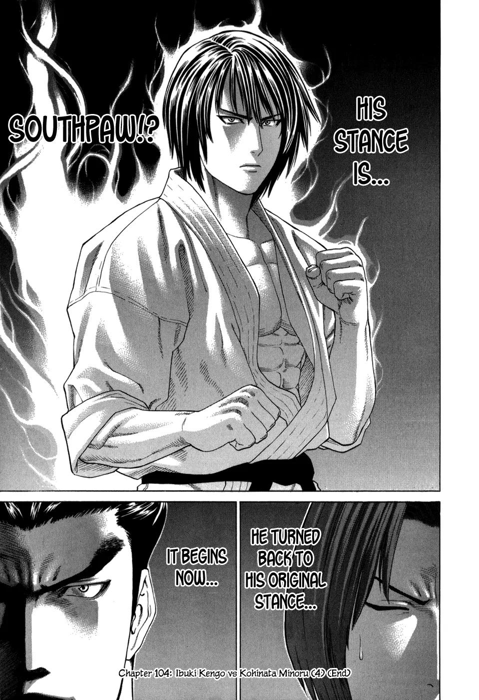 Karate Shoukoushi Kohinata Minoru Chapter 104 page 19 - Chapter 104: Ibuki Kengo vs Kohinata Minoru (4)