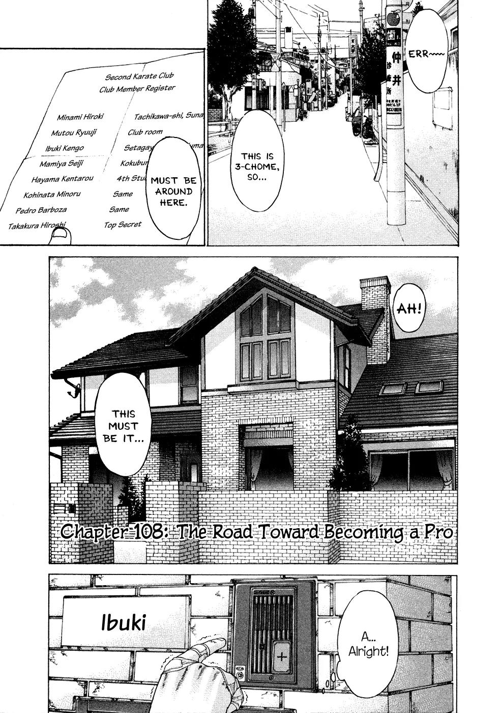 Karate Shoukoushi Kohinata Minoru Chapter 108 page 8 - Chapter 108 : The Road Towards Becoming a Pro