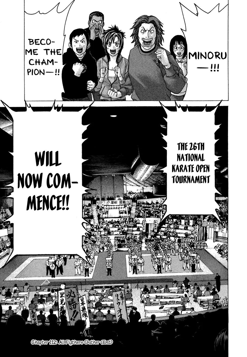 Karate Shoukoushi Kohinata Minoru Chapter 112 page 21 - Chapter 112 : All Fighters Gather
