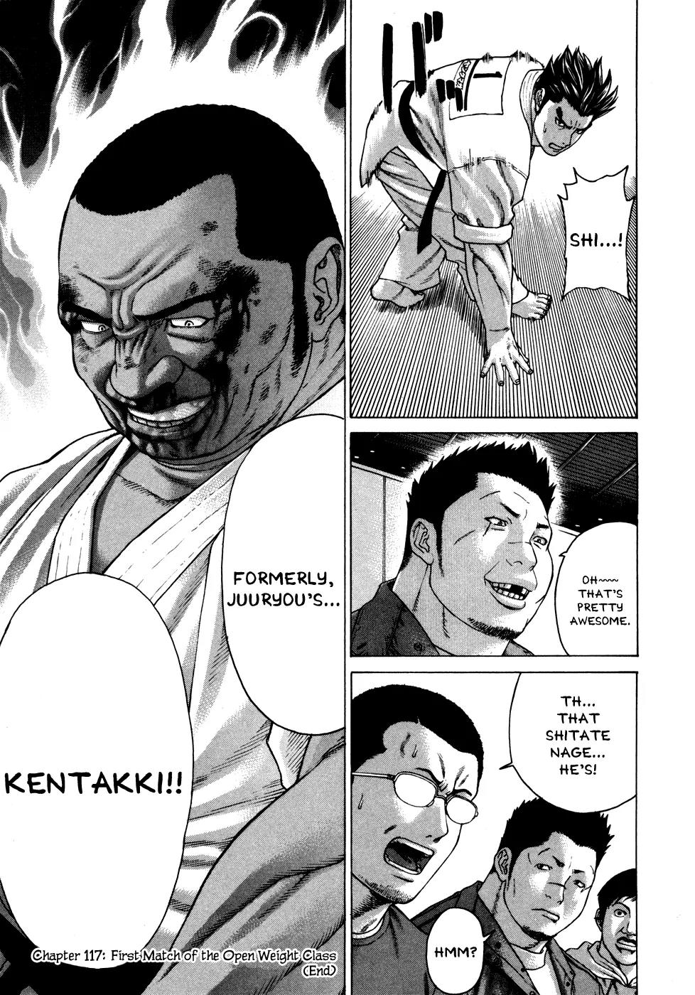 Karate Shoukoushi Kohinata Minoru Chapter 117 page 19 - Chapter 117 : First Match of the Open Weight Class
