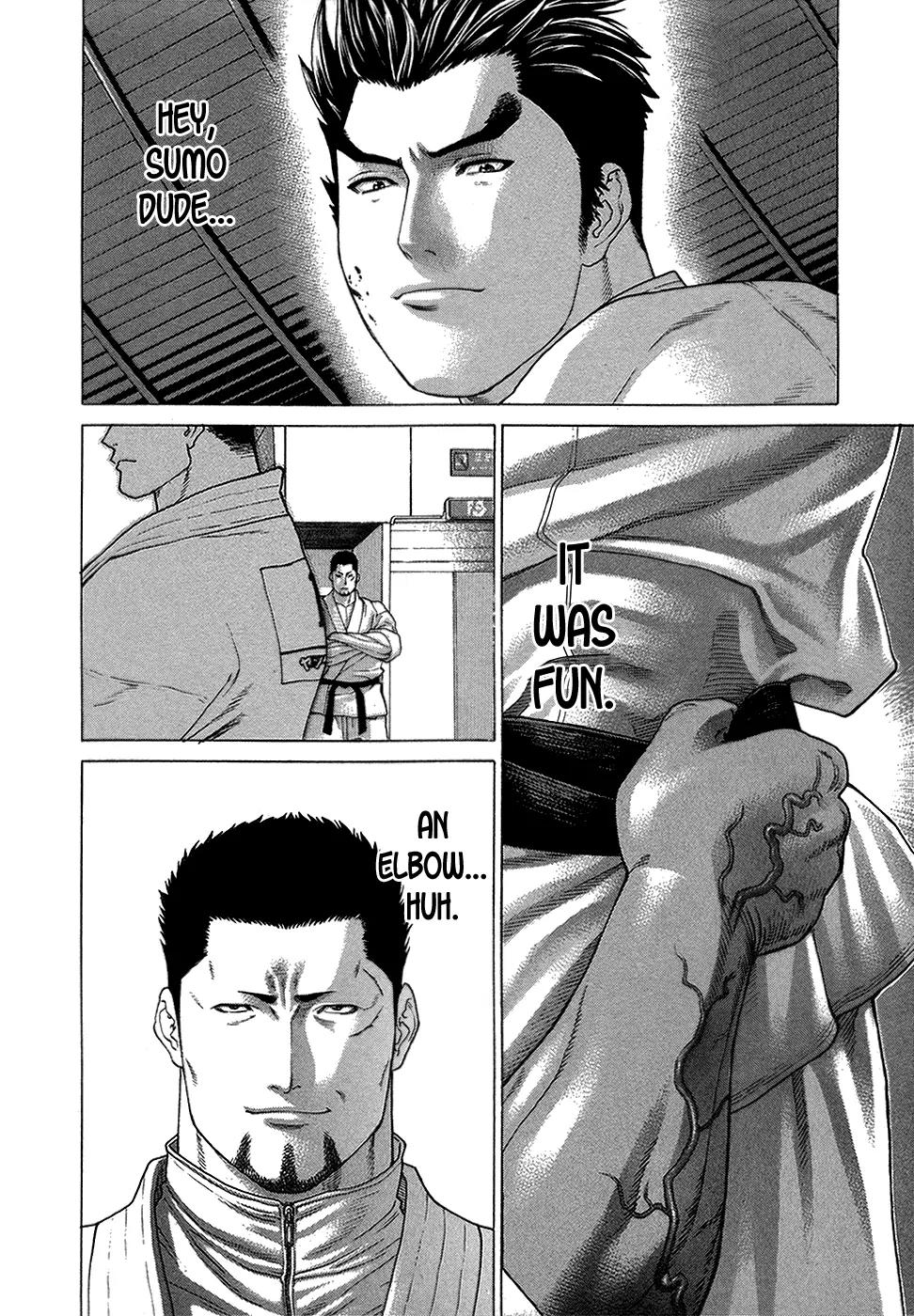 Karate Shoukoushi Kohinata Minoru Chapter 118 page 16 - Chapter 118: The Center of Attention : Karate vs Sumo