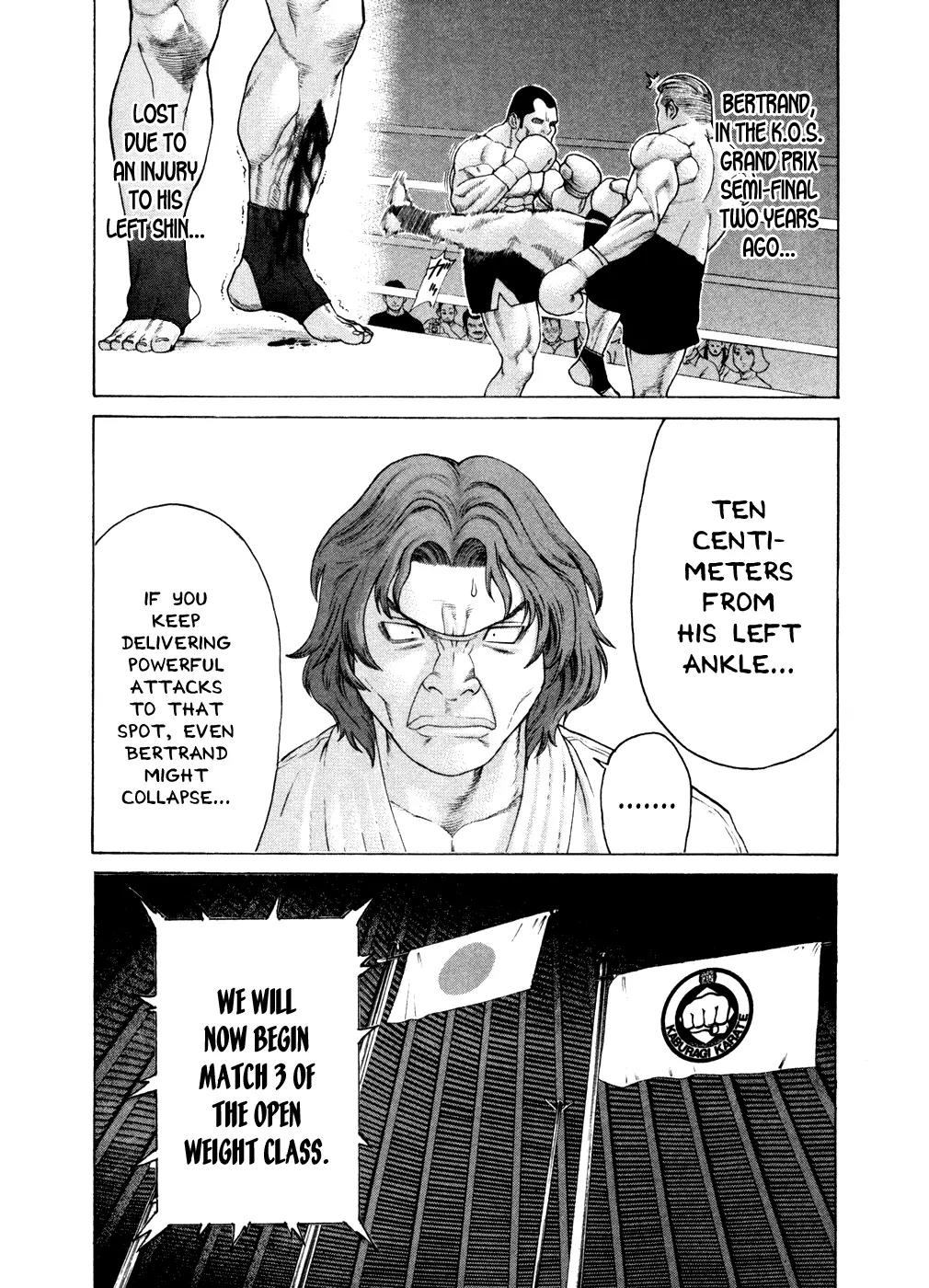 Karate Shoukoushi Kohinata Minoru Chapter 119 page 18 - Chapter 119 : Bubudai Capitain's Sorrowful Determination