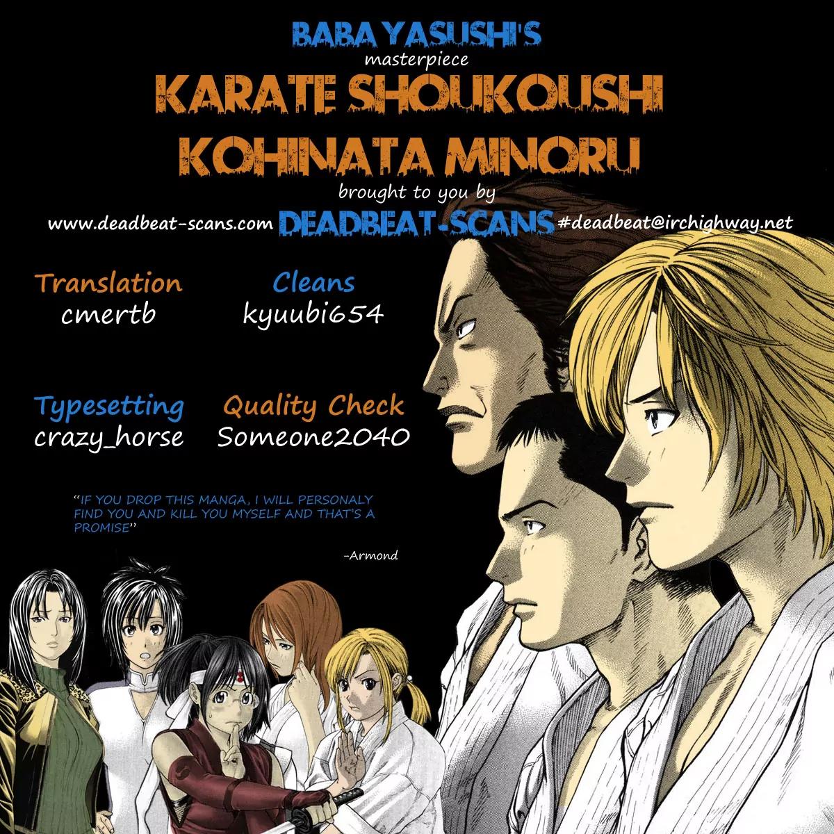 Karate Shoukoushi Kohinata Minoru Chapter 221 page 22 - Chapter 221: Fierce Attack in the Final Round