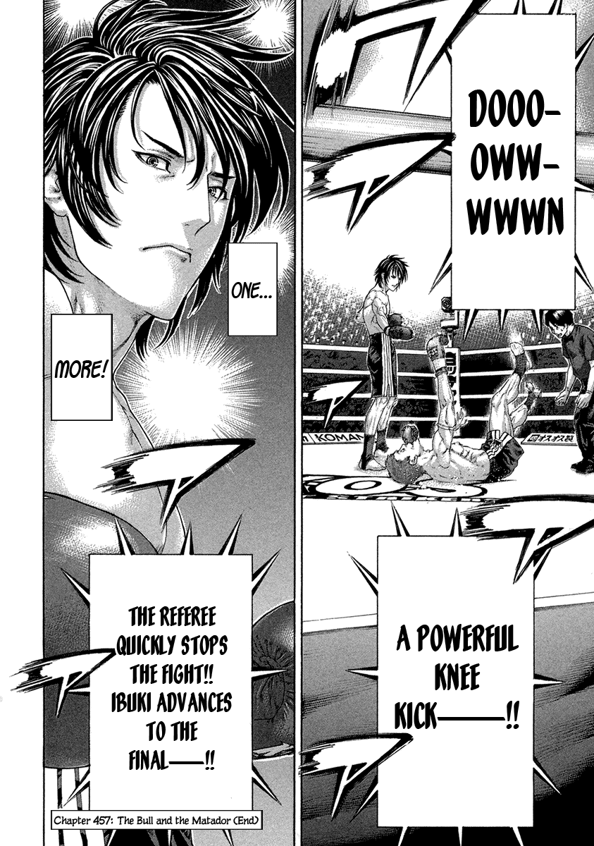 Karate Shoukoushi Kohinata Minoru Chapter 457 page 19 - Chapter 457: The Bull and The Matador