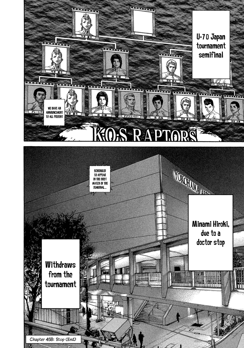 Karate Shoukoushi Kohinata Minoru Chapter 458 page 16 - Chapter 458: Stop