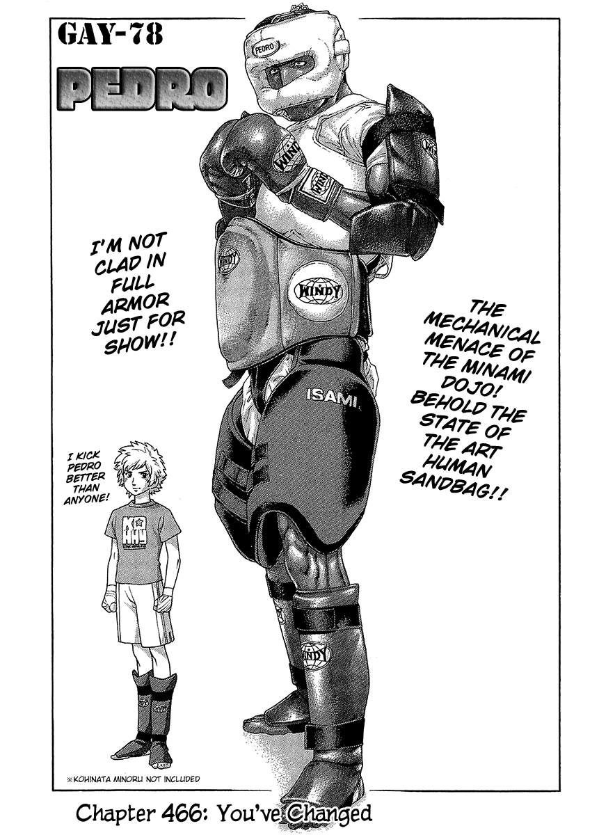 Karate Shoukoushi Kohinata Minoru Chapter 466 page 1 - Chapter 466: You've Changed