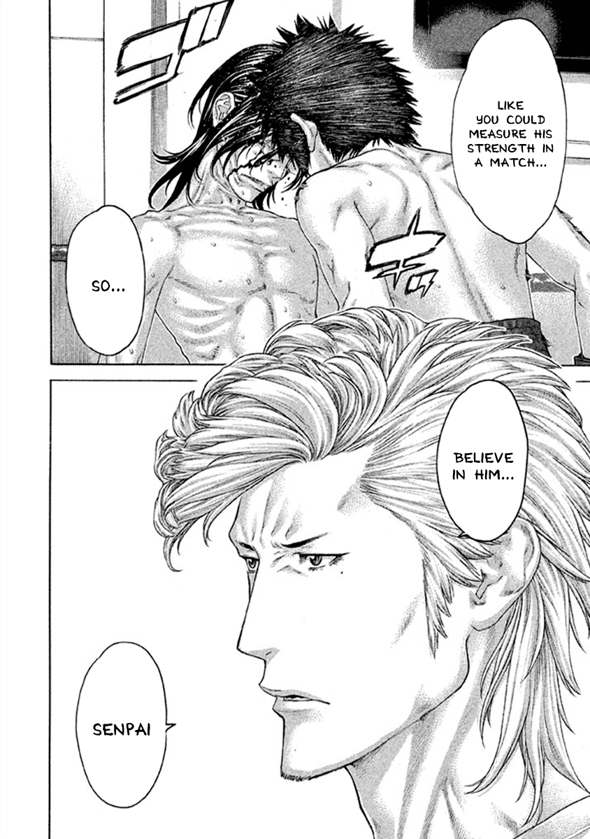 Karate Shoukoushi Kohinata Minoru Chapter 498 page 12 - Chapter 498: Guts Comparison Match