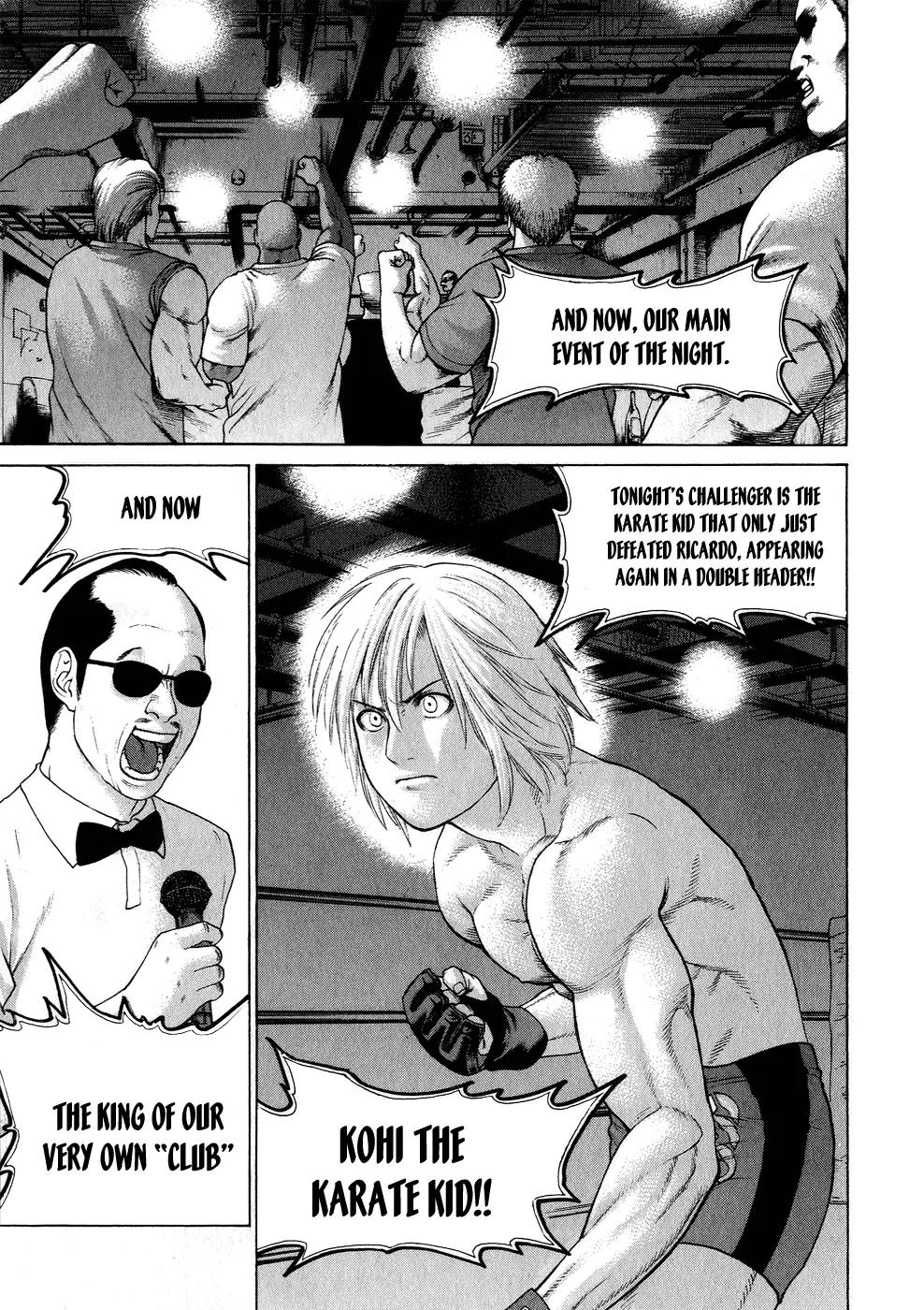 Karate Shoukoushi Kohinata Minoru Chapter 60 page 11 - Chapter 60: Death Match! Kevin vs. Kohinata (1)