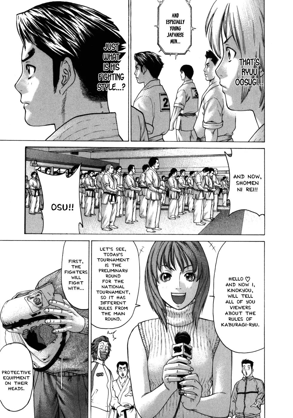 Karate Shoukoushi Kohinata Minoru Chapter 76 page 17 - Chapter 76: Ryuu Oosugi