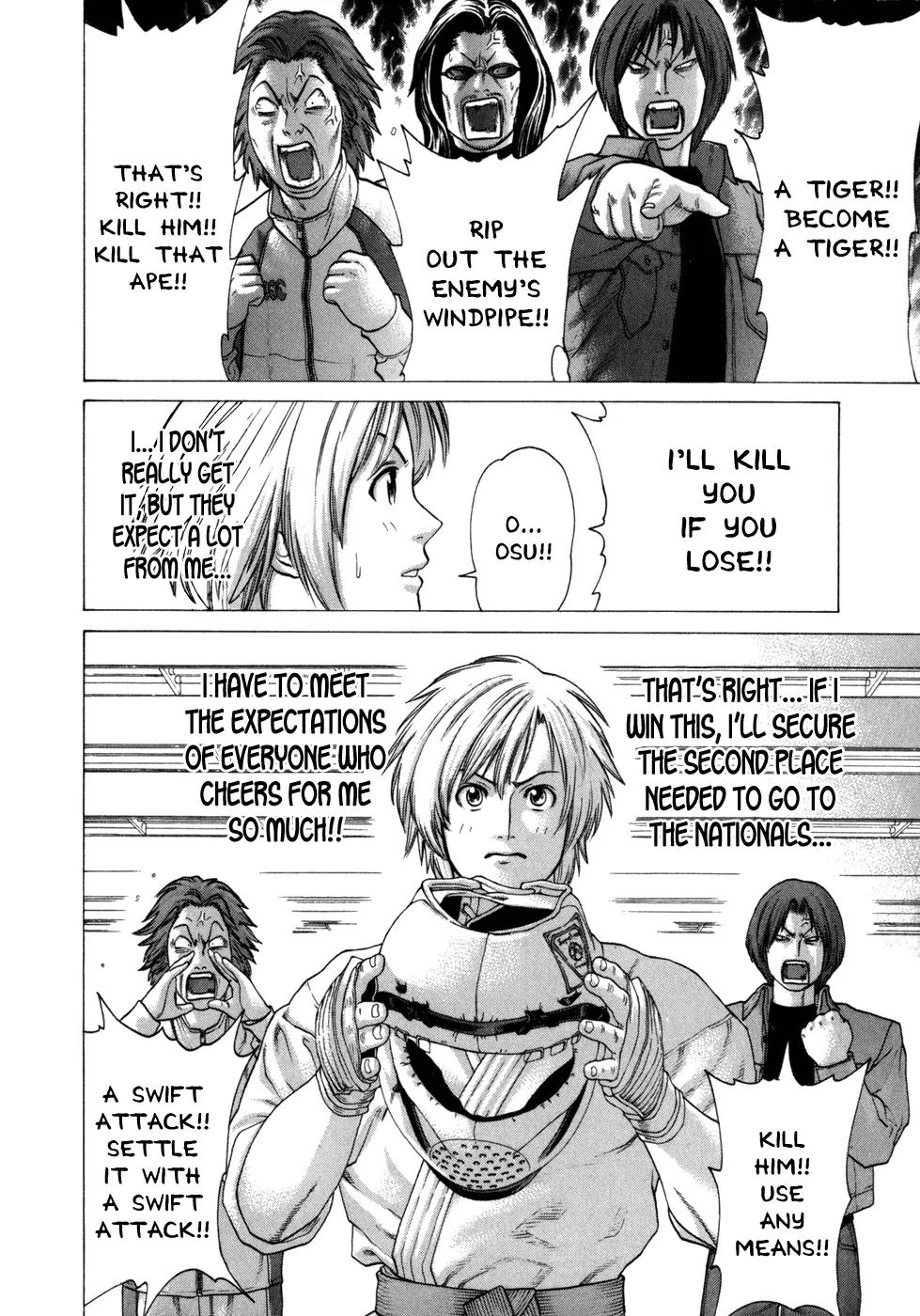 Karate Shoukoushi Kohinata Minoru Chapter 85 page 15 - Chapter 85: The Semifinal's Hidden Agenda