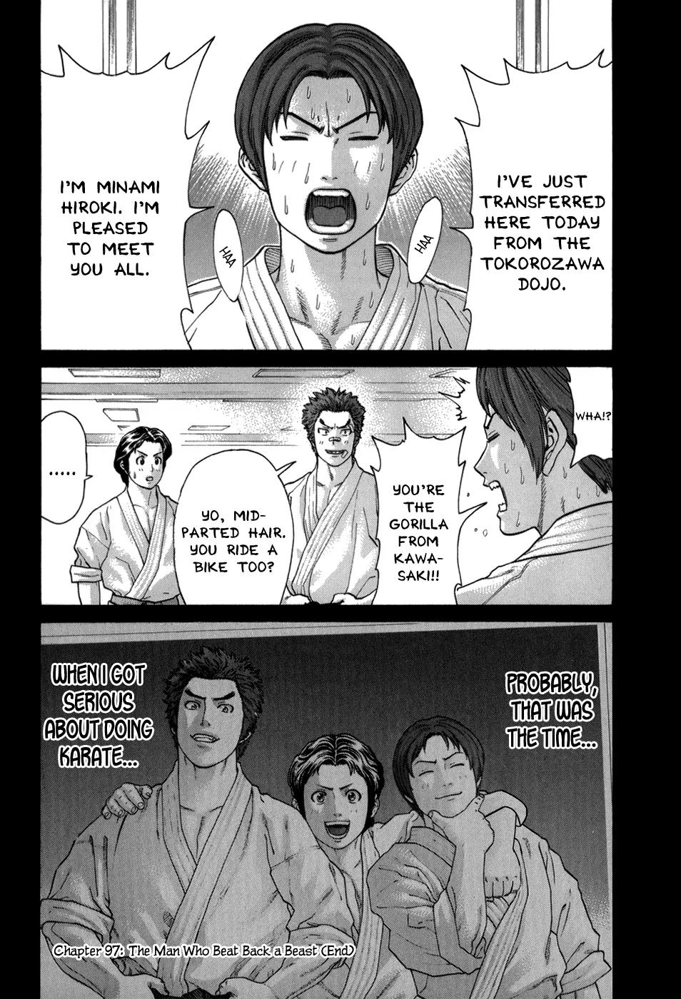 Karate Shoukoushi Kohinata Minoru Chapter 97 page 27 - Chapter 97: The Man Who Beat Back a Beast