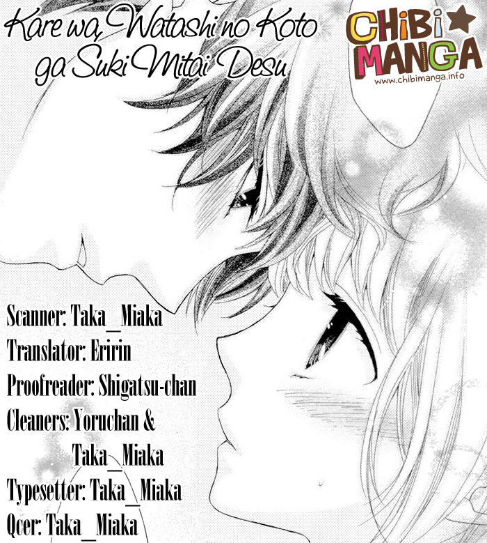 Kare wa, Watashi no Koto ga Suki Mitai Desu Chapter 1 page 1 - Chapter 1 : Oneshot