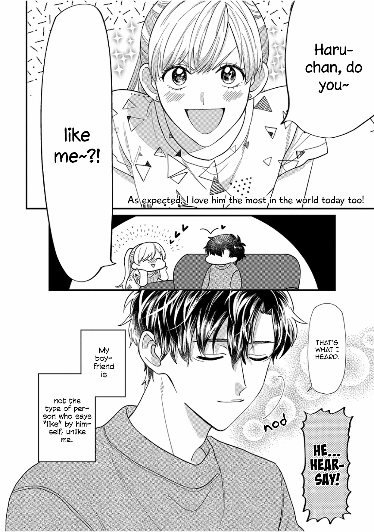 Kareshi no Koto ga Suki Sugite Kyou mo Zenryoku de Ikiru!!! Chapter 7 page 12 - Chapter 7