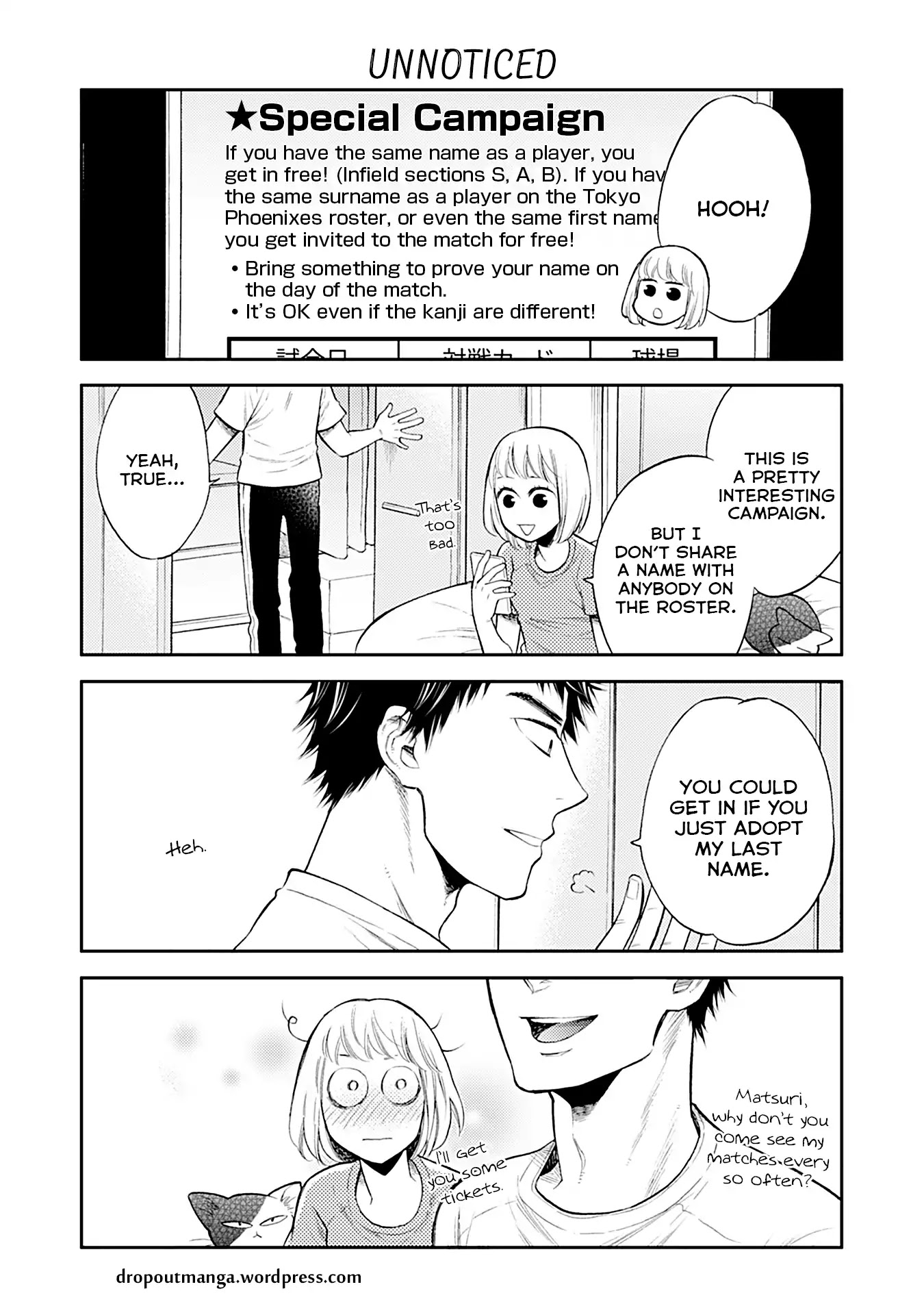 Kareshi no Neko ga Kawaikunai Chapter 34 page 1 - Chapter 34: Unnoticed