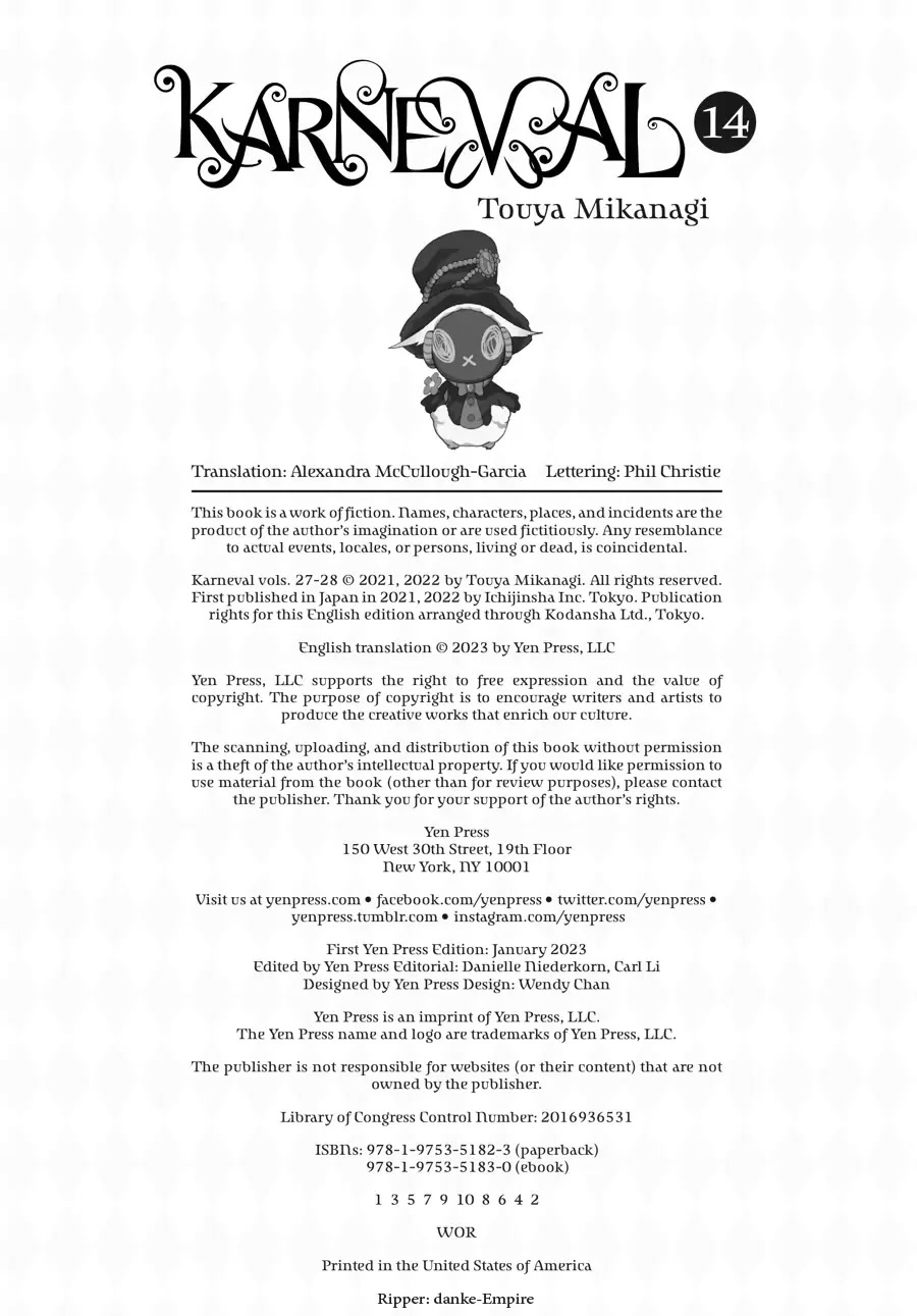Karneval Chapter 160.6 page 6 - Chapter 160.6: Afterword [END]