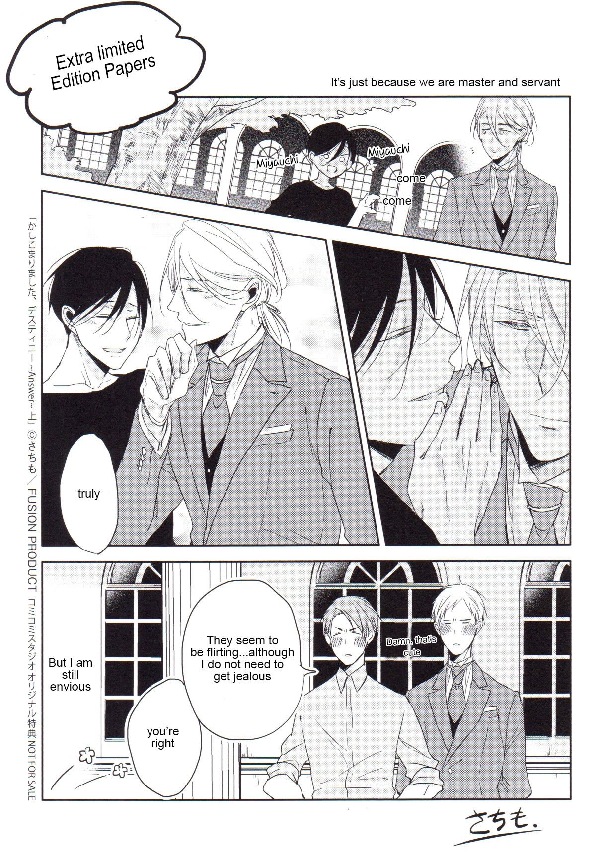 Kashikomarimashita, Destiny Chapter 12.6 page 44 - Extra Papers