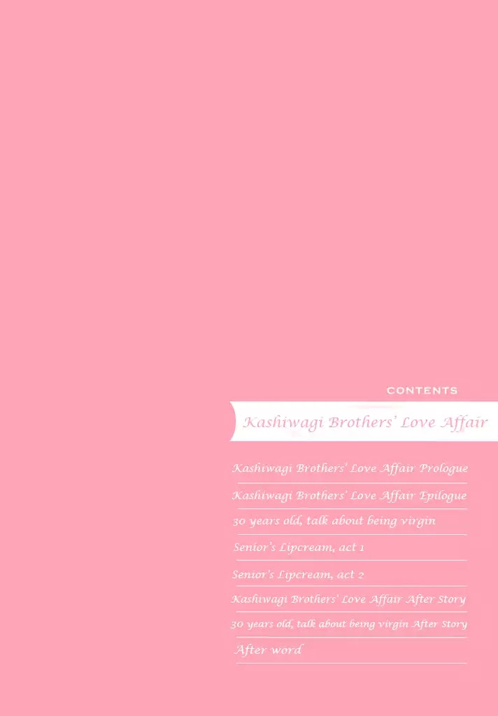 Kashiwagi Brothers' Love Affair Chapter 1 page 4 - Chapter 1: Kashiwagi Brothers' Love Affair - Prologue