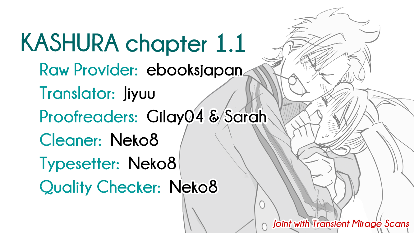 Kashura Chapter 1 page 1 - Chapter 1: In the Birdcage, Encountering a Bird of Prey (1)