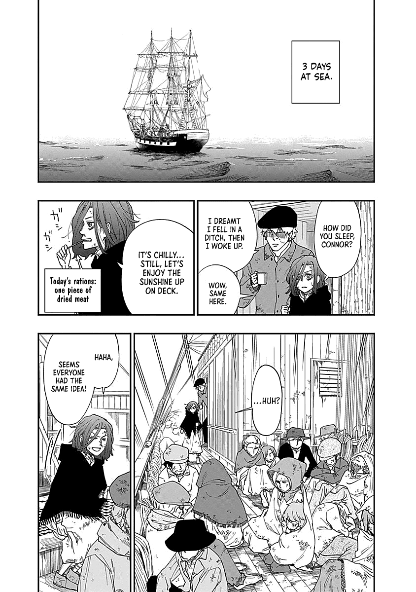 Katabami to Ougon Chapter 2 page 11 - Chapter 2: The Atlantic Ocean