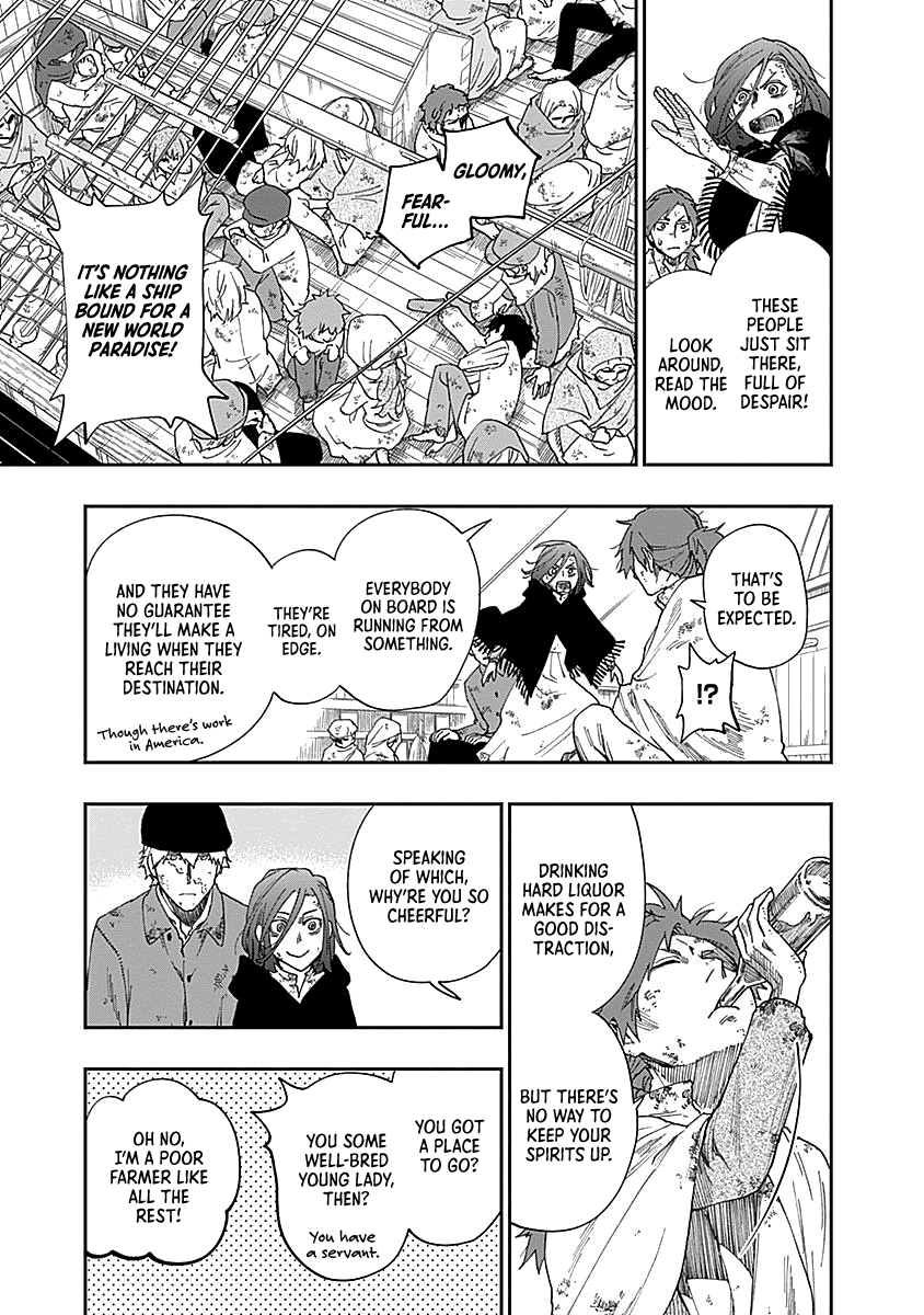 Katabami to Ougon Chapter 2 page 13 - Chapter 2: The Atlantic Ocean