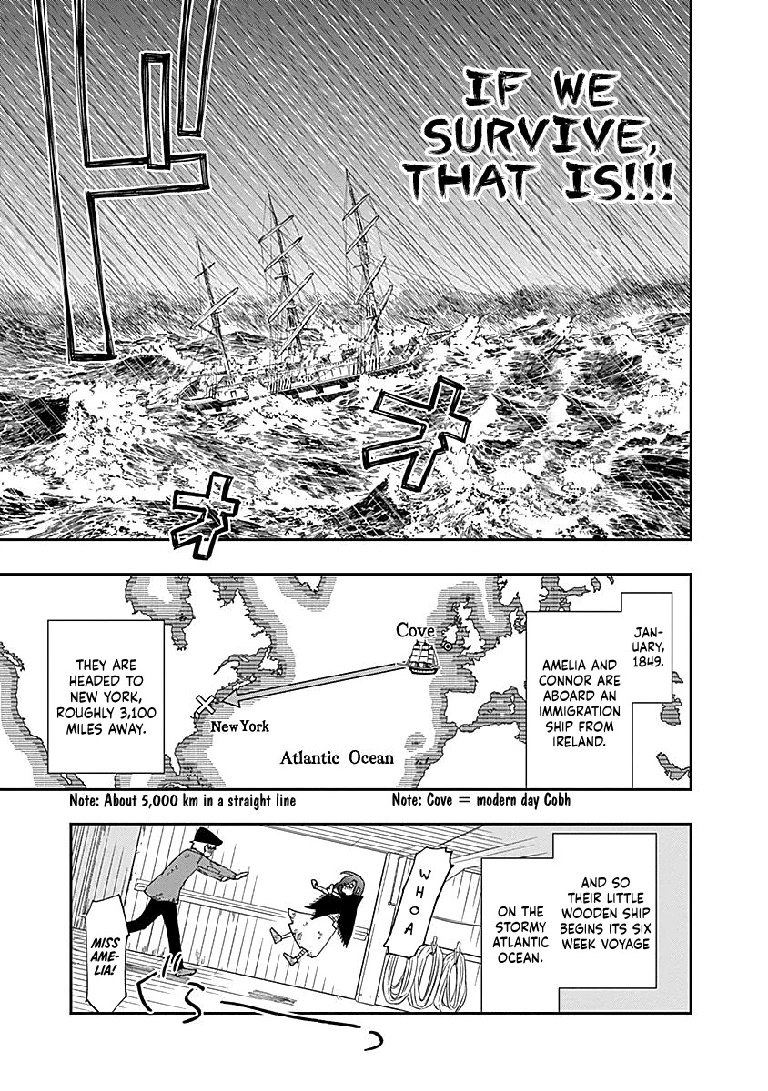 Katabami to Ougon Chapter 2 page 5 - Chapter 2: The Atlantic Ocean
