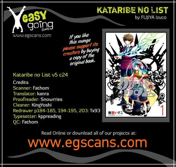 Kataribe no List Chapter 24 page 1 - Chapter 24