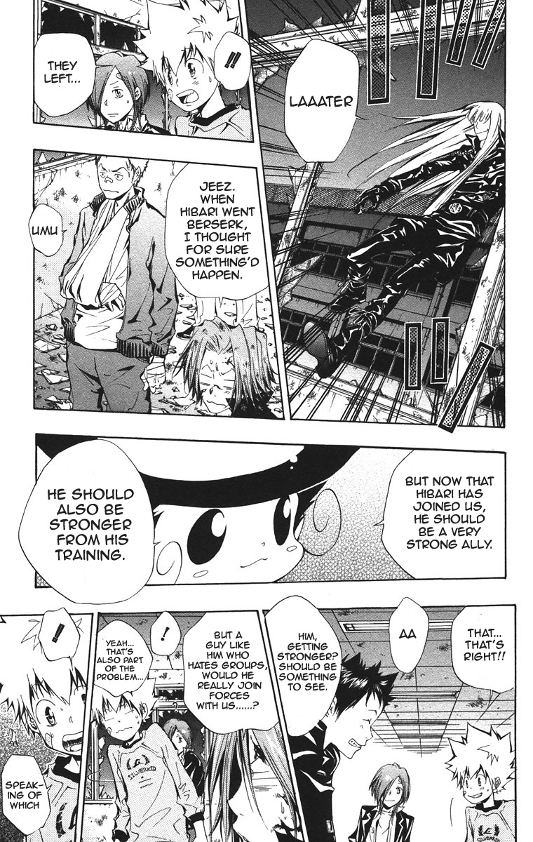 Kateikyoushi Hitman Reborn! Chapter 105 page 15 - Chapter 105: Hibari Return