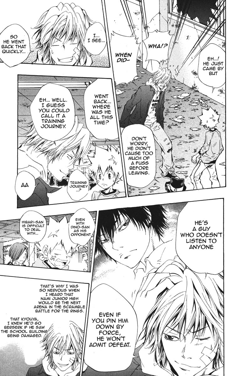 Kateikyoushi Hitman Reborn! Chapter 105 page 17 - Chapter 105: Hibari Return