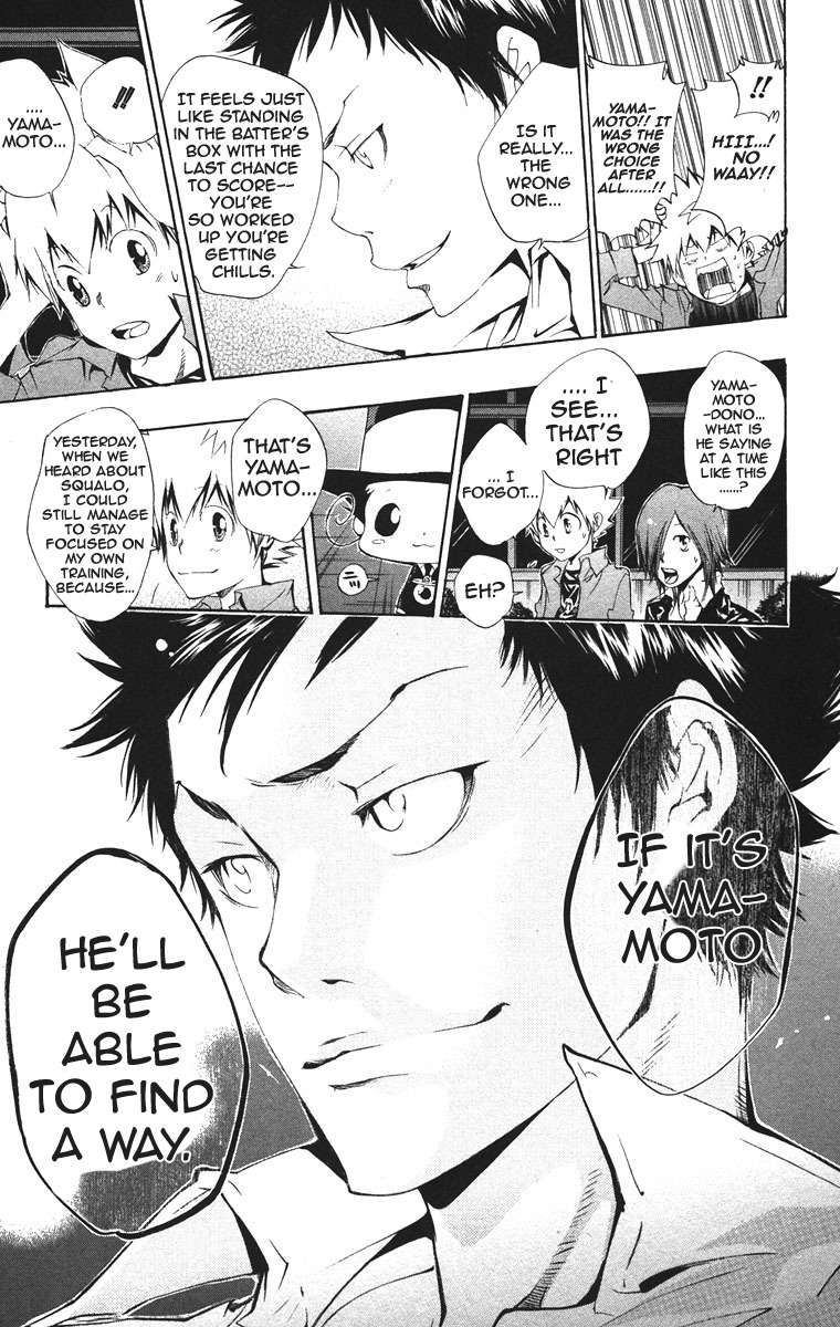 Kateikyoushi Hitman Reborn! Chapter 106 page 19 - Chapter 106: Yamamoto's Choice