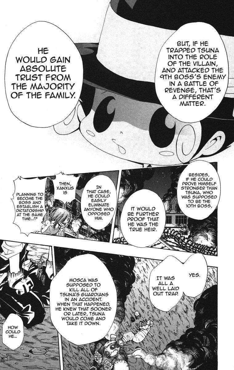 Kateikyoushi Hitman Reborn! Chapter 122 page 17 - Chapter 122: Xanxus' Scheme