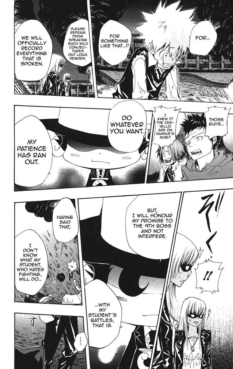 Kateikyoushi Hitman Reborn! Chapter 122 page 18 - Chapter 122: Xanxus' Scheme