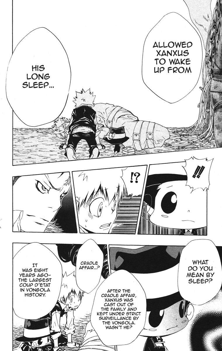 Kateikyoushi Hitman Reborn! Chapter 122 page 8 - Chapter 122: Xanxus' Scheme