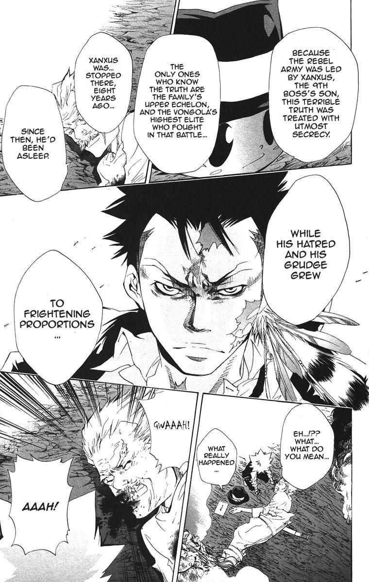 Kateikyoushi Hitman Reborn! Chapter 122 page 9 - Chapter 122: Xanxus' Scheme