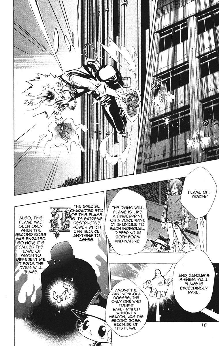 Kateikyoushi Hitman Reborn! Chapter 126 page 19 - Chapter 126: Sawada Tsunayoshi vs. Xanxus
