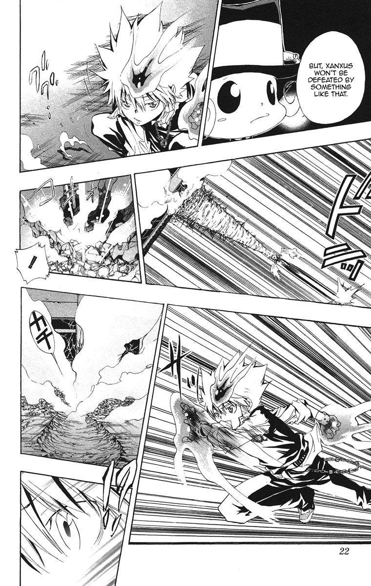 Kateikyoushi Hitman Reborn! Chapter 126 page 25 - Chapter 126: Sawada Tsunayoshi vs. Xanxus