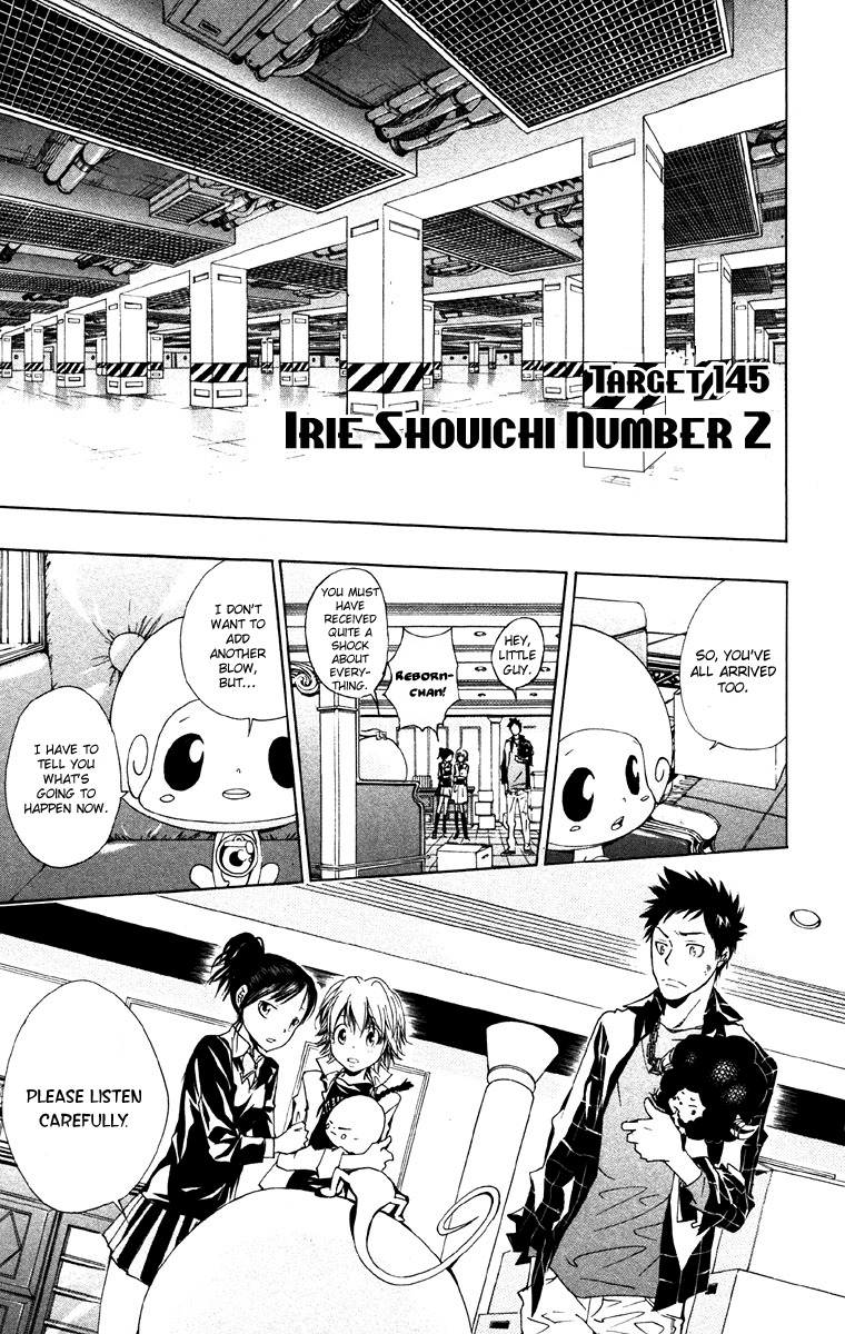 Kateikyoushi Hitman Reborn! Chapter 145 page 1 - Chapter 145: Irie Shouichi Number 2