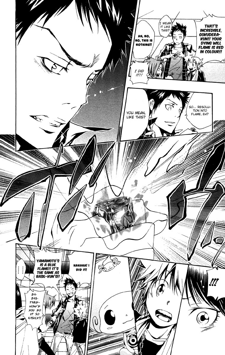 Kateikyoushi Hitman Reborn! Chapter 147 page 12 - Chapter 147: The Red and Blue Flames