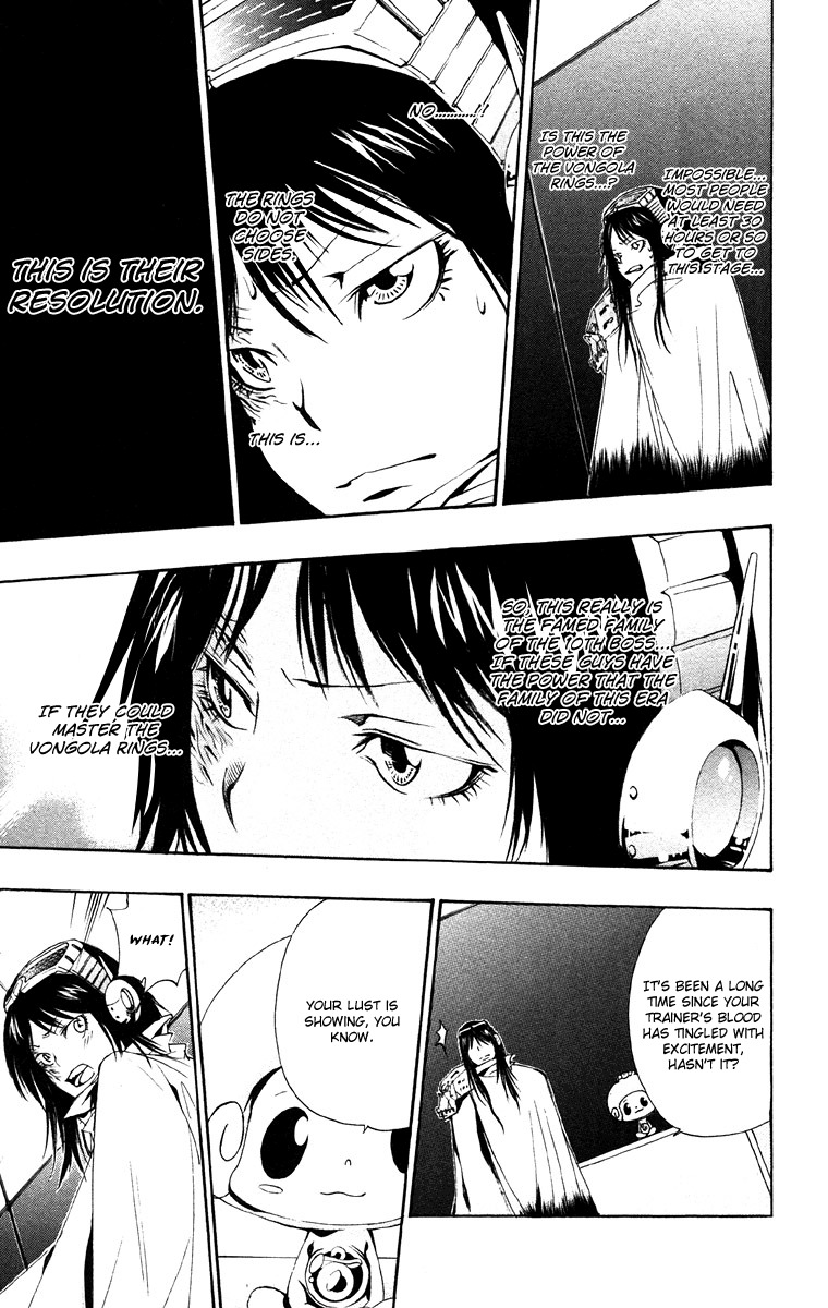 Kateikyoushi Hitman Reborn! Chapter 147 page 13 - Chapter 147: The Red and Blue Flames