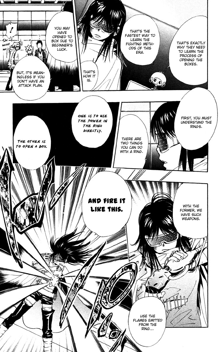 Kateikyoushi Hitman Reborn! Chapter 147 page 7 - Chapter 147: The Red and Blue Flames