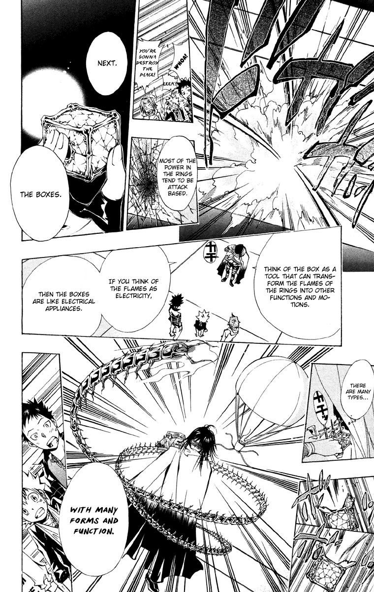 Kateikyoushi Hitman Reborn! Chapter 147 page 8 - Chapter 147: The Red and Blue Flames