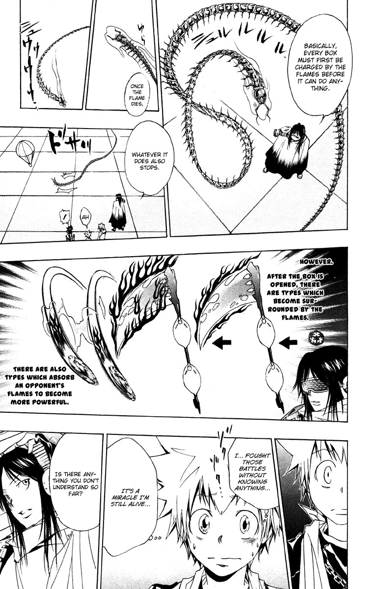 Kateikyoushi Hitman Reborn! Chapter 147 page 9 - Chapter 147: The Red and Blue Flames